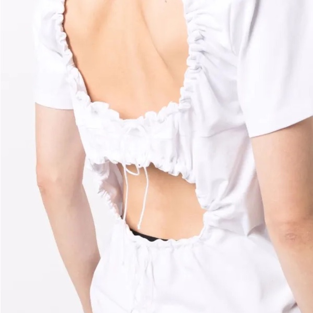 NWT Cecilie Bahnsen
cutout-back white T-shirt